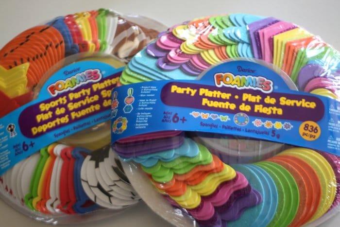 Foamies Party Platters from Michaels #foamcraft