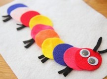 felt caterpillar