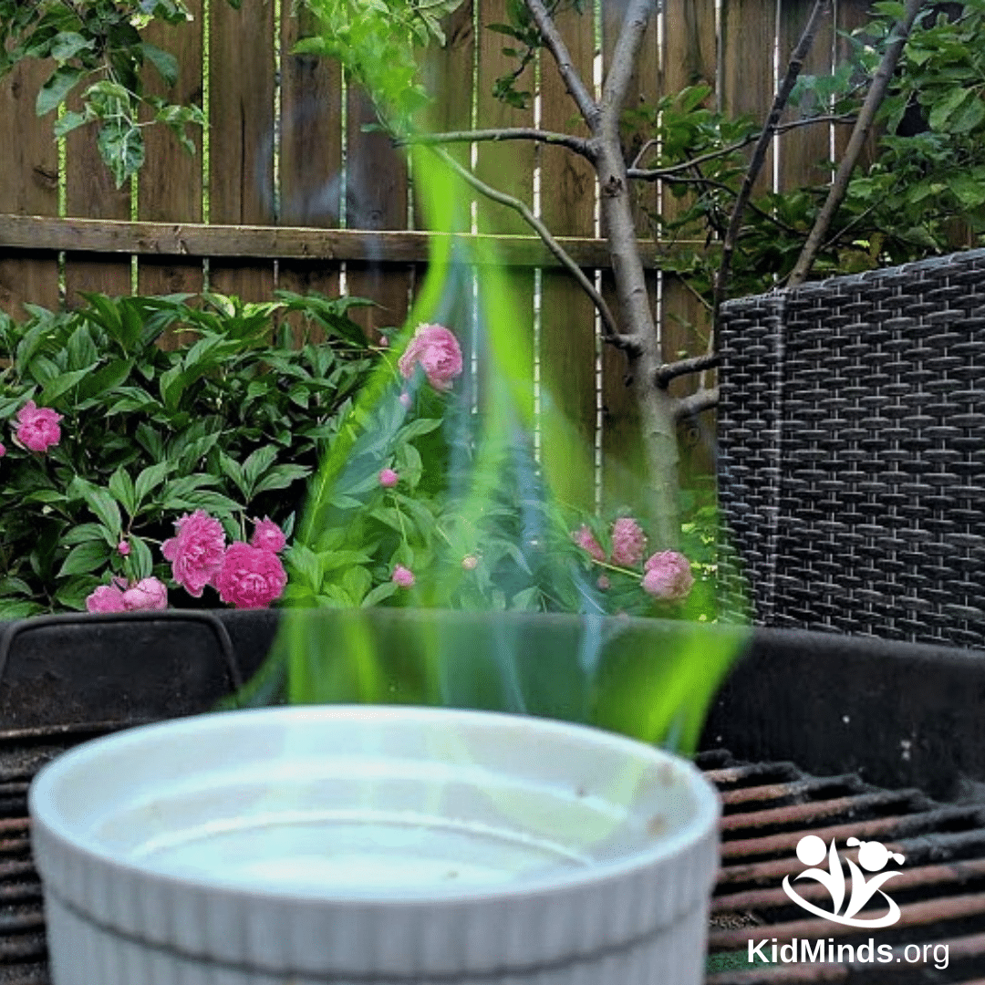 These outdoor science activities will blow your kid's mind. From turning a campfire green with Borax to exploring the world of molecules with a bag of pencils, these activities will help your kids explore, learn, and grow. #kidsactivities #scienceactivities #STEM #getoutside #earlylearning #kidminds #sciencelearning #outside