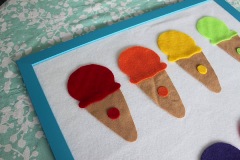 felt ice cream colour matching