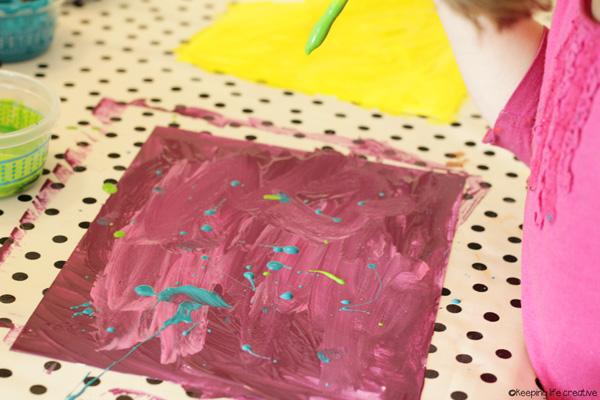 how to make painted papers