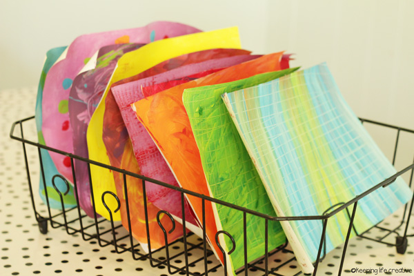 how to make painted papers
