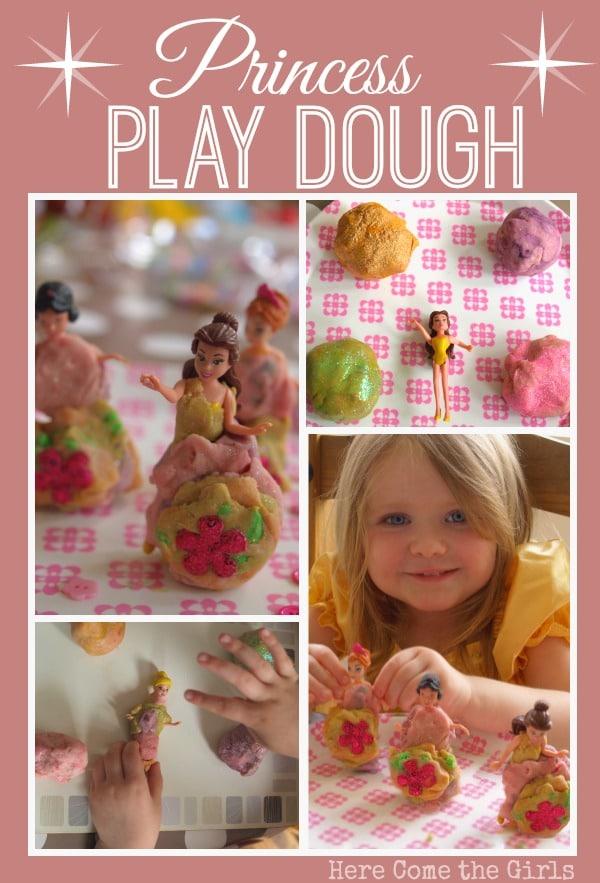 My girls played with this princess play dough for over two hours. It was such a fun sensory activity.