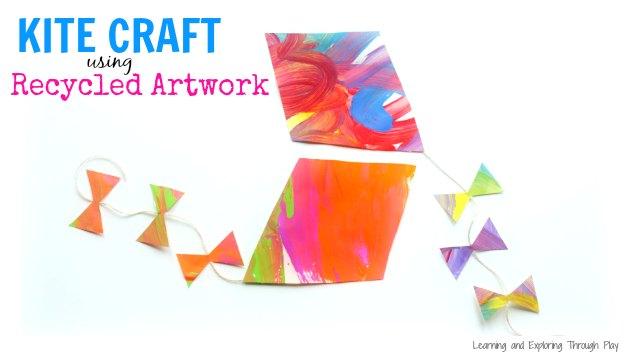 Kite Craft for Kids Recycled Artwork