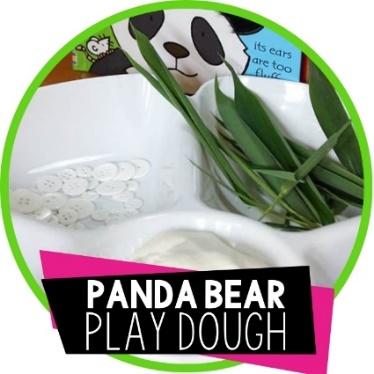 Panda Bear Play Dough Activity