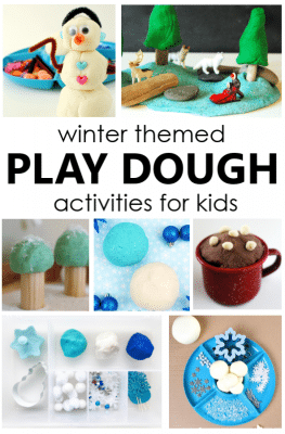 Winter Play Dough Activities for Preschool and Kindergarten