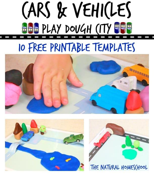 Play Cars Games {Free Printables for Play Dough}