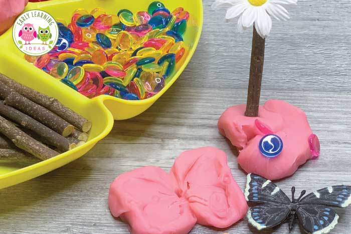 Butterfly Playdough Tray