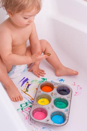 Toddler Paint Bath 