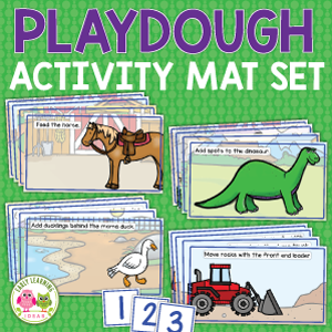 printable playdough activity mat set