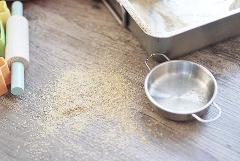 Not Just Edible But Nutritious Sand Sensory Play for Toddlers