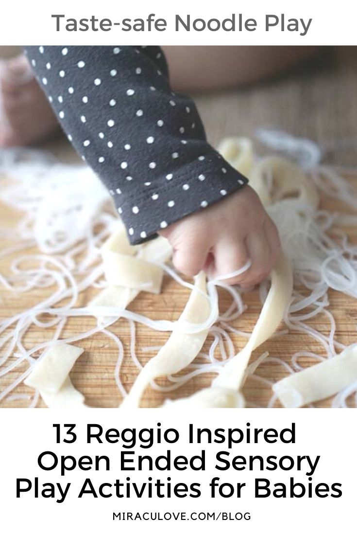 13 Reggio Inspired Open Ended Sensory Play Activities for Babies