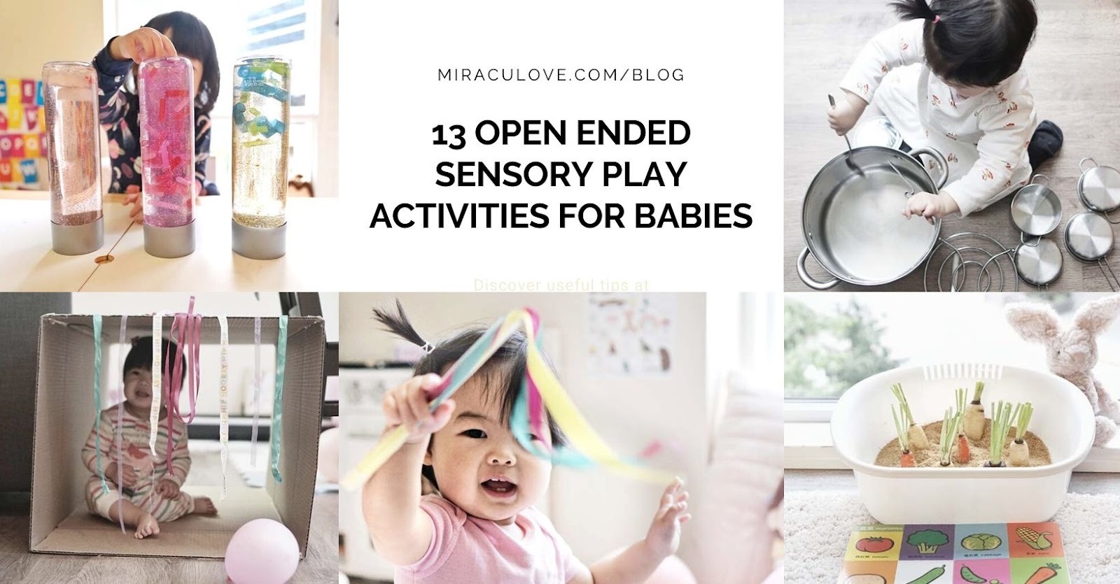 Featured image for 13 Open Ended Sensory Play Activities for Babies