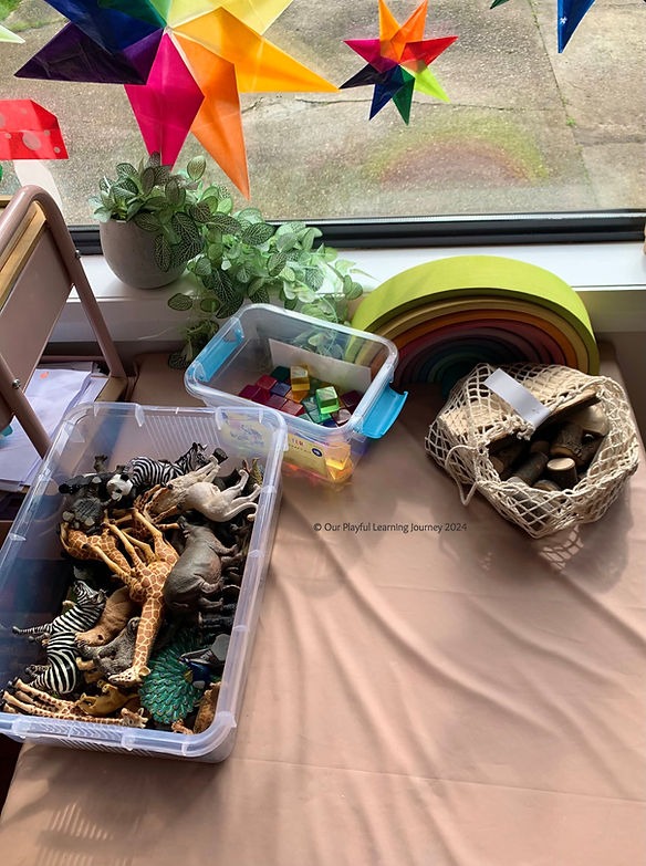 Small world invitation to play for kids -small world play tips for kids