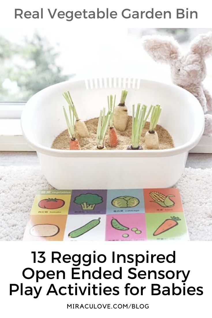 13 Reggio Inspired Open Ended Sensory Play Activities for Babies