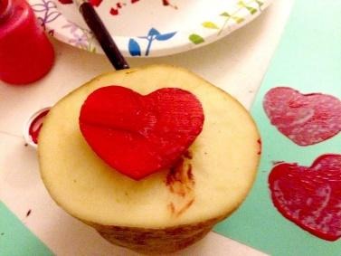 Potato Stamped Cards that Kids Can Make - Easy Tutorial