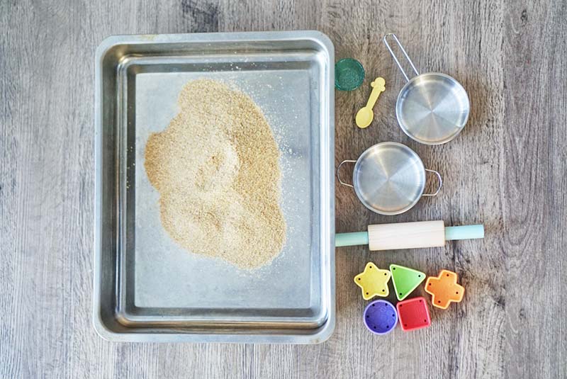 Not Just Edible But Nutritious Sand Sensory Play for Toddlers