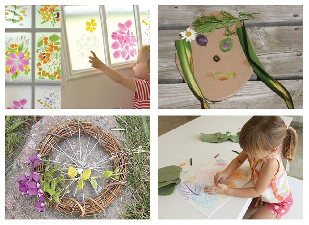 A collection of kids art projects using natural materials to help them explore new art mediums. | from barley & birch