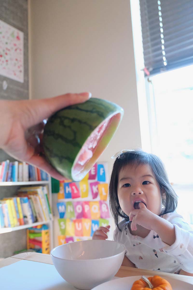 Jelly Fruit Bowl Scooping Sensory Play for Toddlers