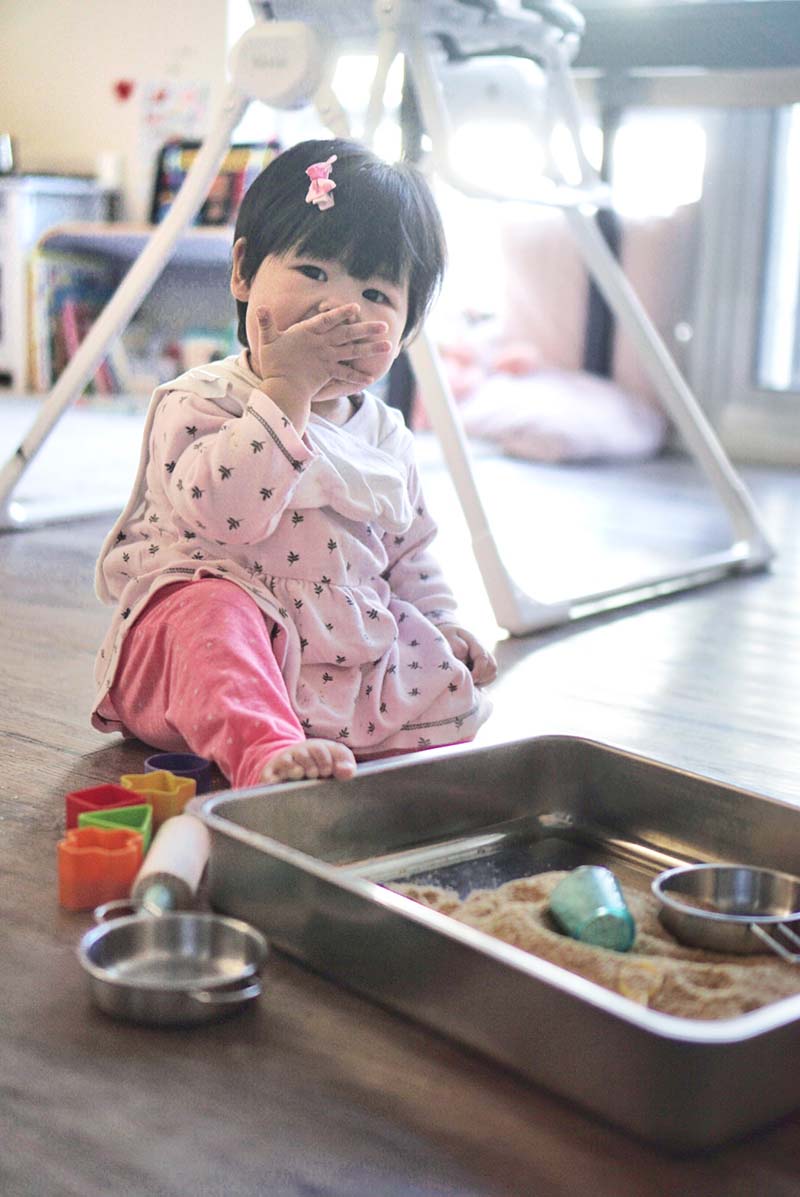 Not Just Edible But Nutritious Sand Sensory Play for Toddlers