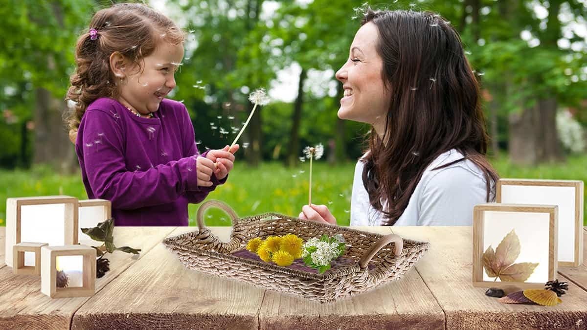 outside activities-blocks for on the go exploration-mother and daughter enjoying the outdoors with some wooden nesting blocks