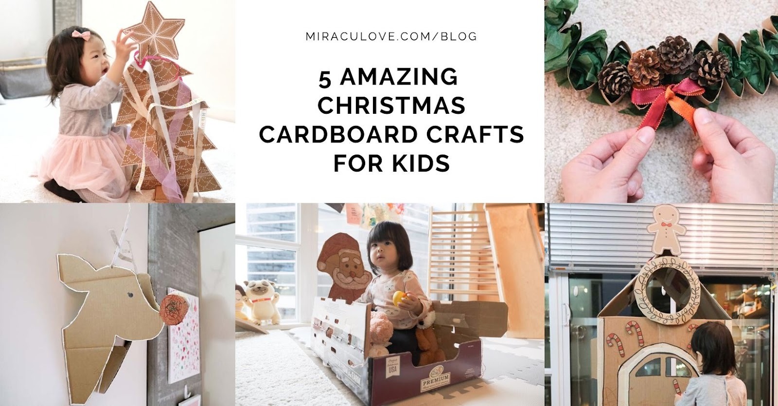 Featured image for 5 Amazing DIY Christmas Cardboard Crafts for Kids