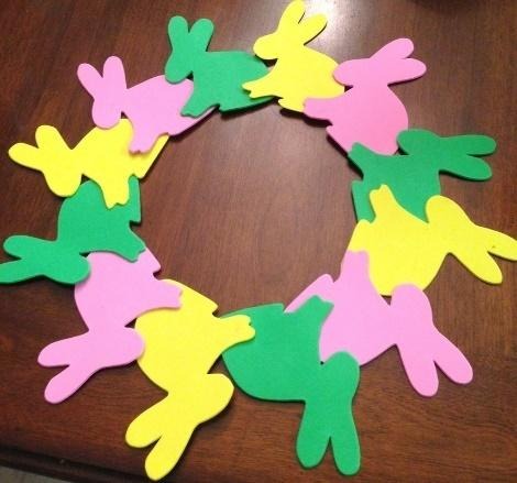 How to Make a Bunny Foam Wreath