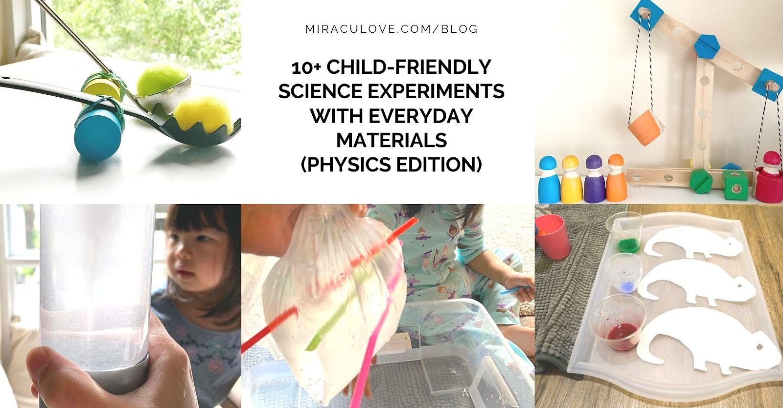 Featured image for 10+ Physics Home Experiments with Everyday Materials for Children