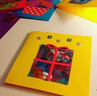Cards that Toddlers Can Make - card making ideas with toddlers and kids