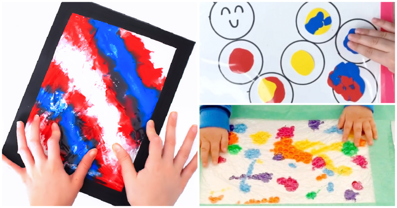 Mess free painting ideas