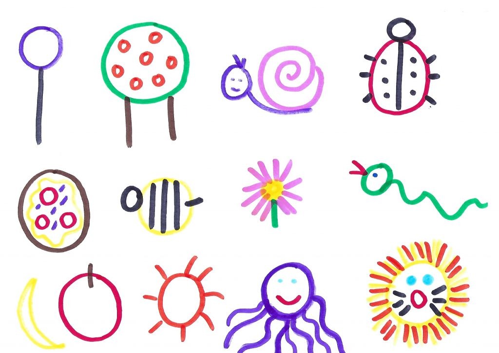 easy drawing pictures for toddlers using pre writing shapes