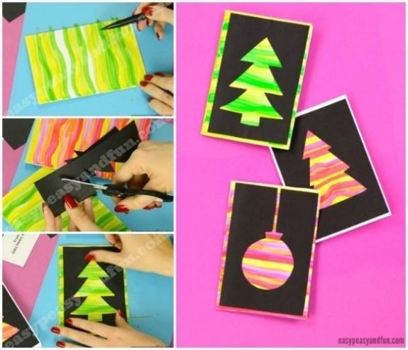 Cute DIY Silhouette Christmas Cards