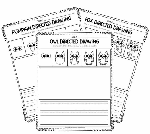 Fall Directed Drawing Printables