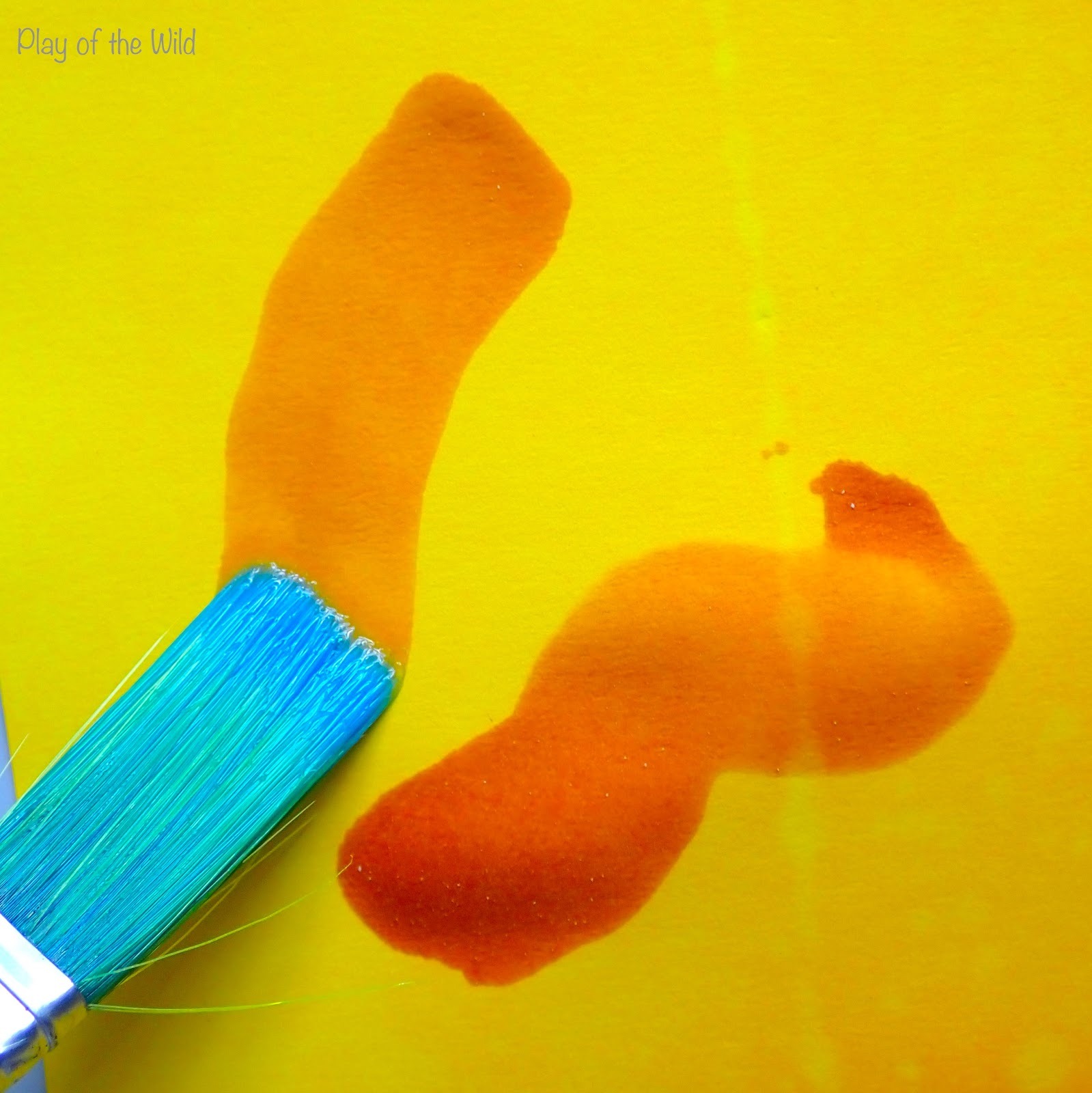 Acid and Base Experiment. Turmeric pH Indicator Painting