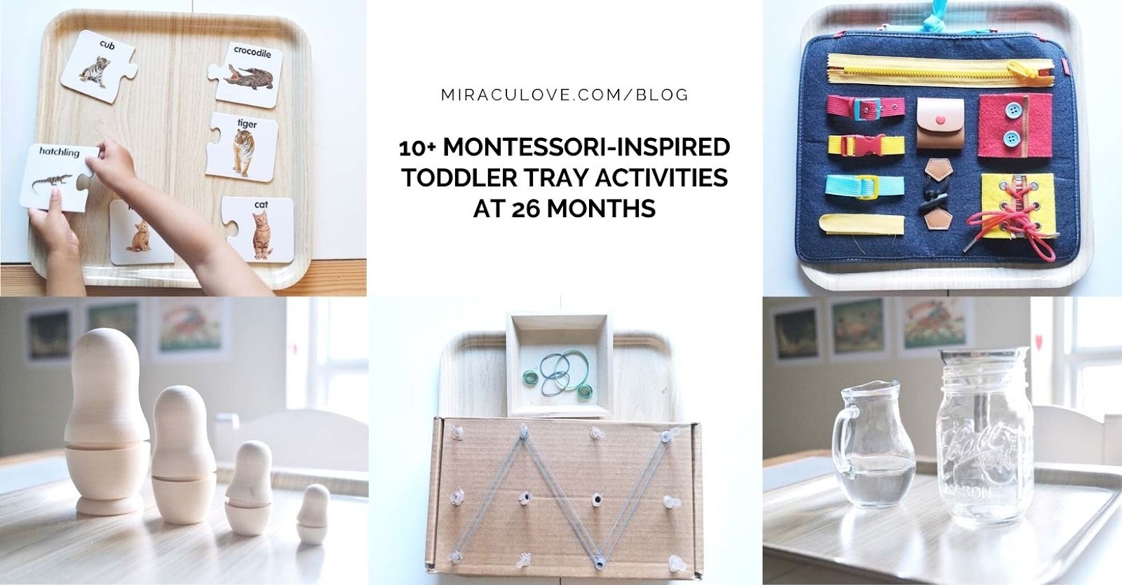 Featured image for 10+ Montessori-Inspired Toddler Tray Activities at 26 Months
