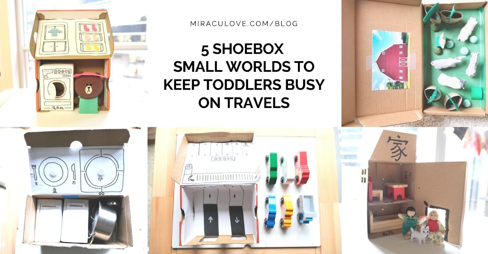 Featured image for 5 Engaging Shoebox Sized Busy Boxes for Toddler Travel