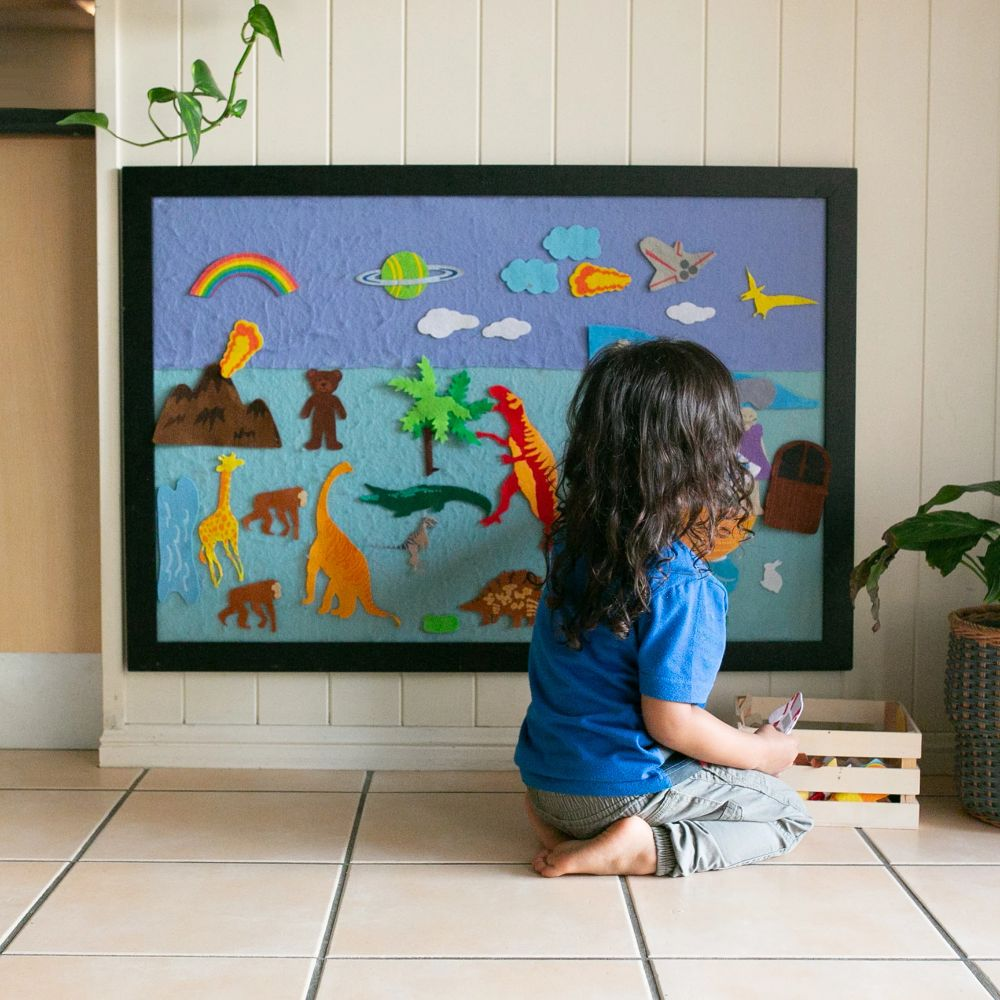 This may contain: there are some sand activities for kids to play with