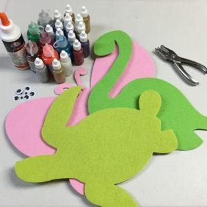 Fun Glitter Glue Felt Creatures Kids Craft: Easy For Kids to Make
