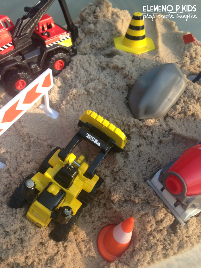 Construction Sensory Bin