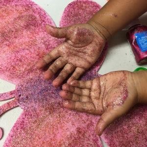 Fun Glitter Glue Felt Creatures Kids Craft: Easy For Kids to Make