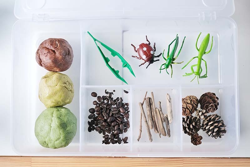 10+ Open-ended Play Dough Tinker Box Ideas