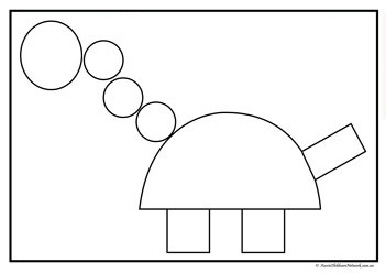 Dinosaur Shapes Set2