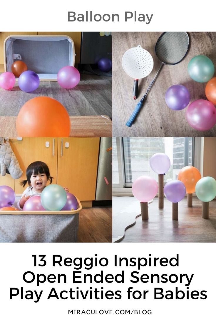 13 Reggio Inspired Open Ended Sensory Play Activities for Babies