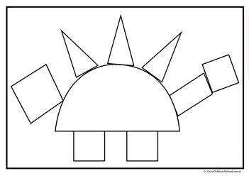 Dinosaur Shapes Set6