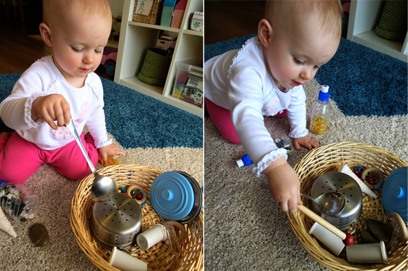 Childhood 101 | Play Activity Ideas for Babies -Exploring Sounds Treasure Basket