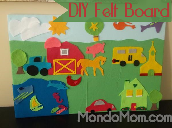 DIY felt board for kids with printable templates