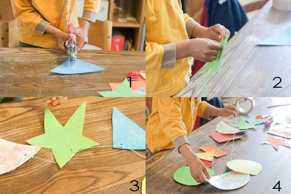  Salt Glitter Shape Garland