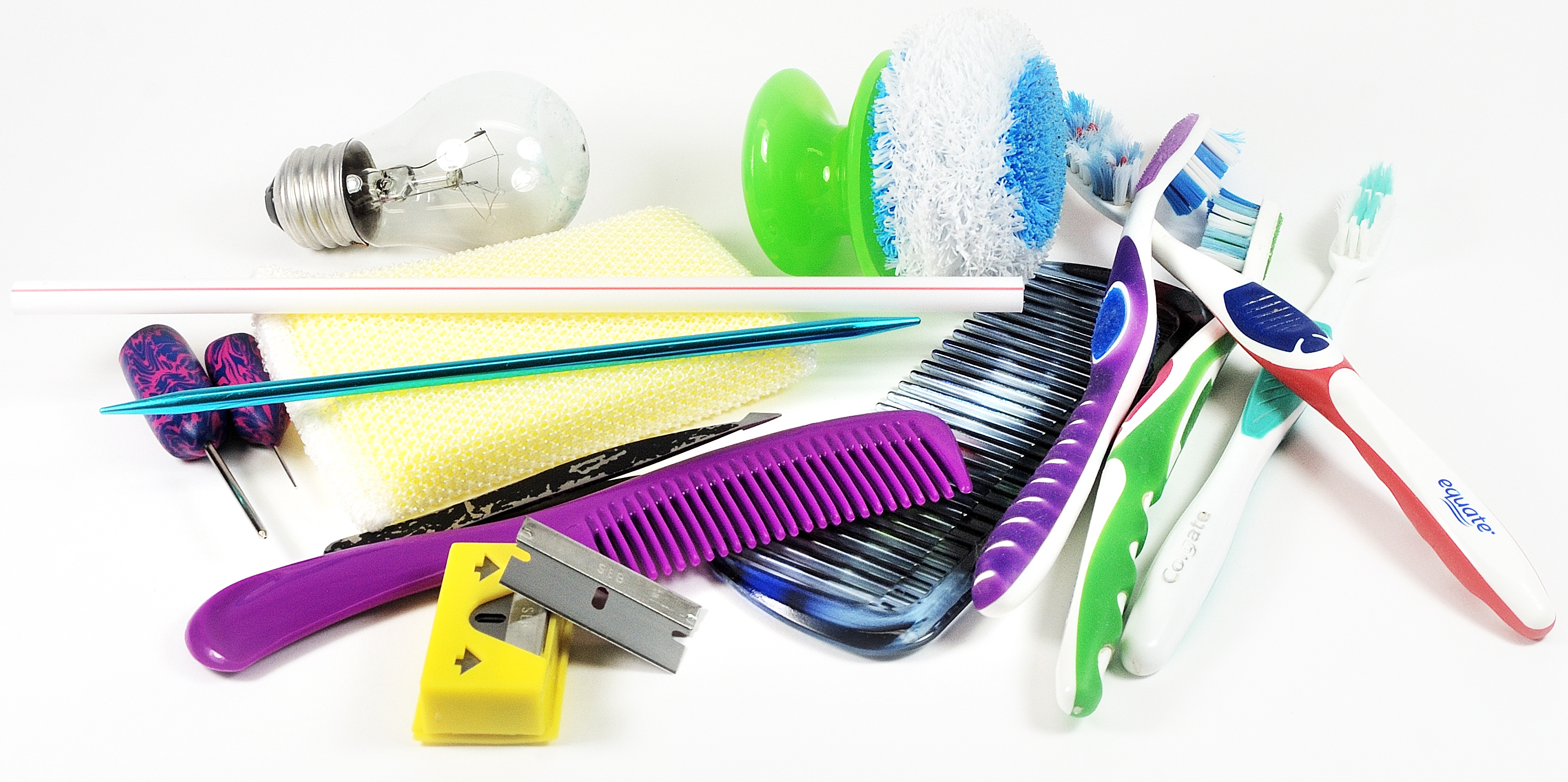 This may contain: there are many items on the table to be used for making crafts and craftsing