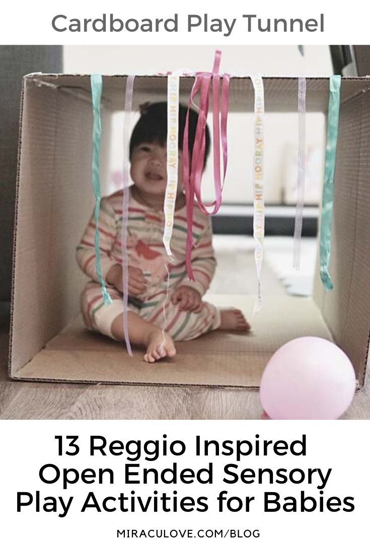 13 Reggio Inspired Open Ended Sensory Play Activities for Babies