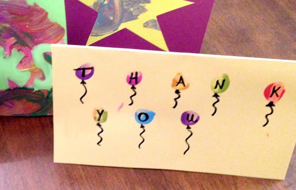 Kids Thank You Cards - Homemade Cards that Kids Can Easily Make